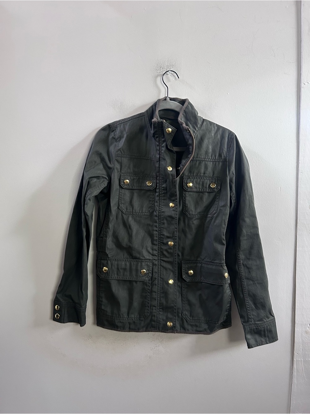 J.crew green army barn‎ jacket XS